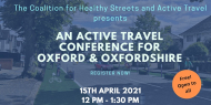 Oxford/ Oxfordshire  Active Travel Lunchtime Conference